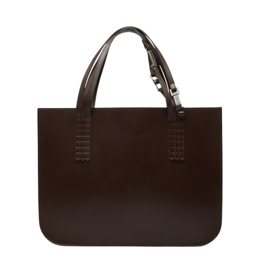 CHANEL Vintage Brown Leather Tote Bag